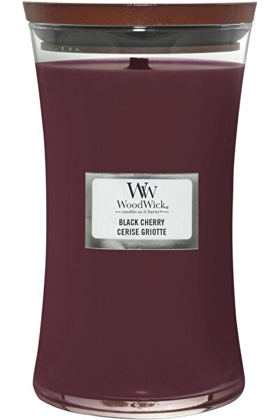 WoodWick شمعة معطرة كبيرة من هورجلاس ترايلوجي بفتيل متوهج، برائحة التوت الناض...