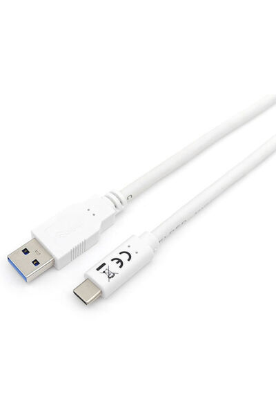EQUIP Καλώδιο USB 2.0 USB Type-C Αρσενικό - USB-A Λευκό 1μ 128363