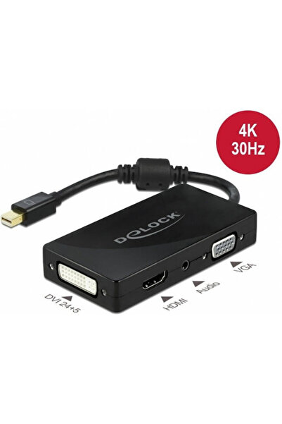 DELOCK Μετατροπέας DisplayPort Αρσενικό σε 3.5mm DVI-I HDMI VGA Θηλυκό 1 Τεμά...