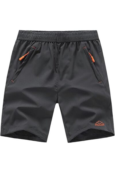 TBMPOY Men's Running Shorts Quick Dry Gym Outdoor Sports Zipper Pockets | 3 Z...