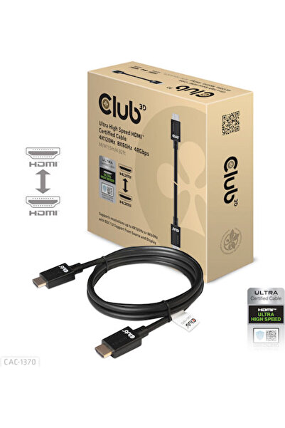 Other Club3D HDMI 2.1 Υψηλής Ταχύτητας 48Gbps 4K 120Hz HDR VRR Καλώδιο HDMI Α...