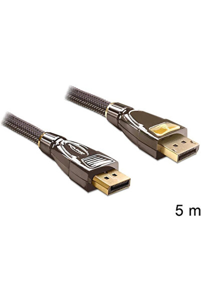 DELOCK Καλώδιο DisplayPort Αρσενικό - DisplayPort Αρσενικό 5μ Μαύρο (82773)