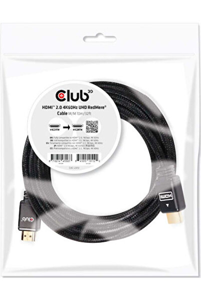 Other Club3D HDMI 2.0 Premium Υψηλής Ταχύτητας 4K 60Hz HDR Πλεκτό Καλώδιο HDM...