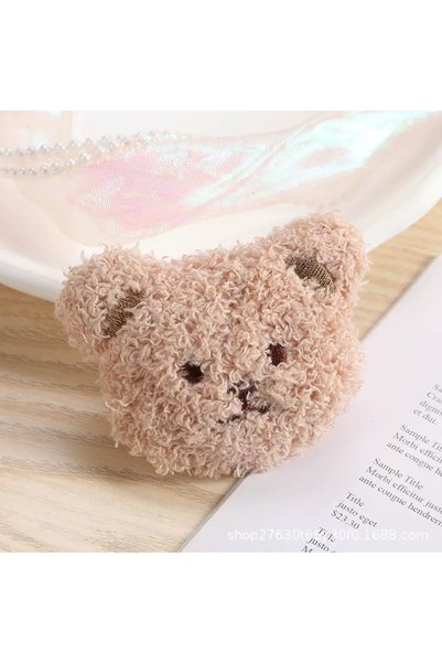 EDELFU حامل هاتف Popsocket PLUSH BEAR، مع حامل إصبعي لاصق بسطح إيبوكسي