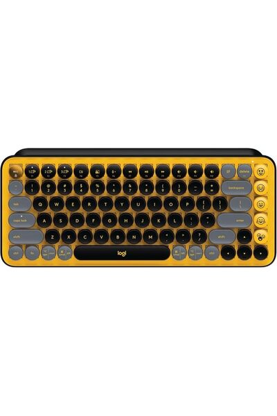 logitech g1 لوحة مفاتيح لوجيتك POP Keys ميكانيكية لاسلكية مع مفاتيح إيموجي قا...