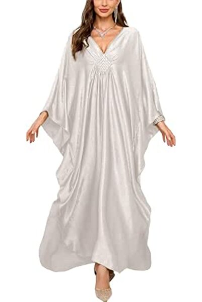 YouKD Women's Long Kaftan Maxi Dress Boho Swimsuit Beach Cover Up Robes One S...