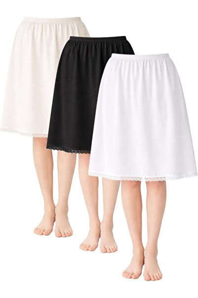 City Rose Fashion 3 - Pieces Short Soft inner Skirt with Elasticised Waistban...