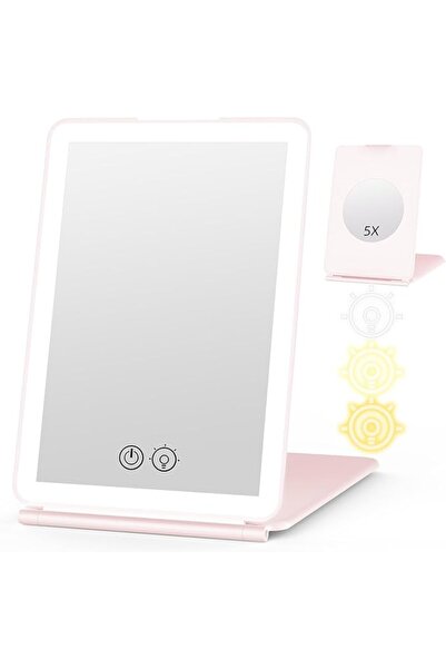 WEILY LED Makeup Mirror with 72 Lights, Dimmable Touch Screen, 3 Color Lighti...