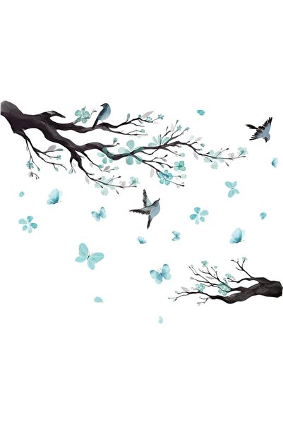 GENERAL Large White Flower Wall Stickers, 50"x74" Removable DIY Romantic Cher...