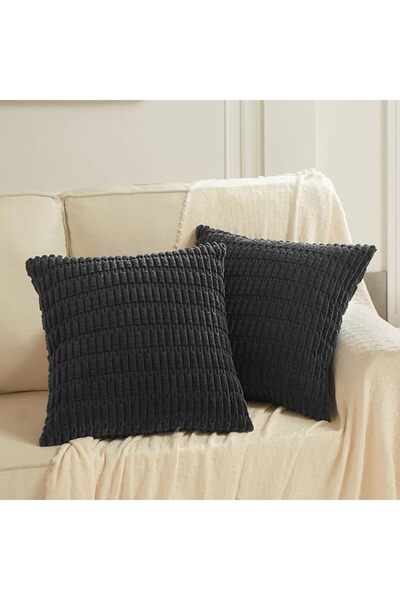 Fancy Homi 2 Packs Dusty Blue Decorative Throw Pillow Covers 18x18 Inch for L...