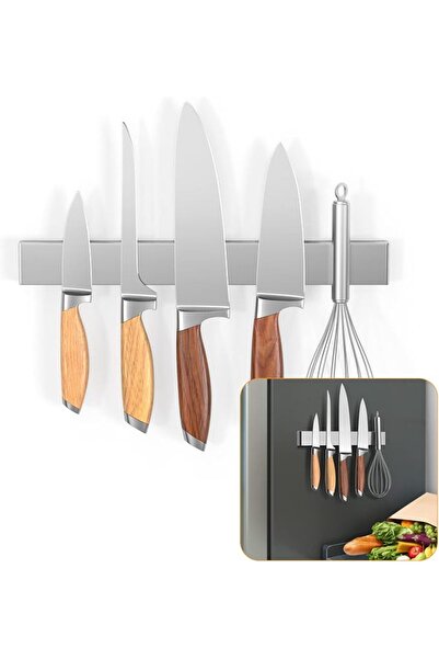 Ninonly 10 Inch Magnetic Knife Holder Stainless Steel Professional Double Sid...