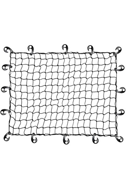 3XR Cargo Luggage Net, 90x110cm with 16 Hooks - Elastic Trunk Organizer Net f...