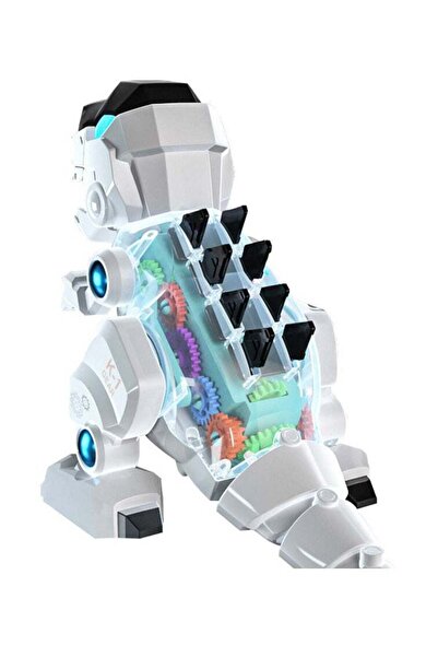 Arabest Electric Gear Dinosaur Toy,Movable Joints,Glowing Lights,Realistic Ro...