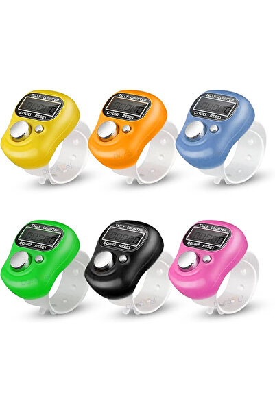 Duravel Electronic Finger Counter-6 Piece Set with 5 Digit LCD Display