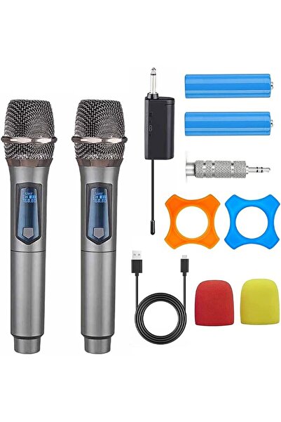DMG TECH Wireless Microphone, Bluetooth Karaoke Microphone, UHF Dual Cordless...
