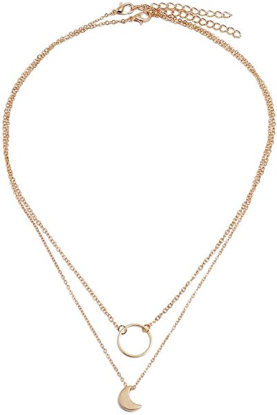 Shining Diva Fashion Stylish Multilayer Chain Pendant Necklace for Women and ...