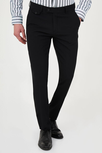 Mcr Straight Super Slim Fit Men's Trousers Black - 38383.26Y