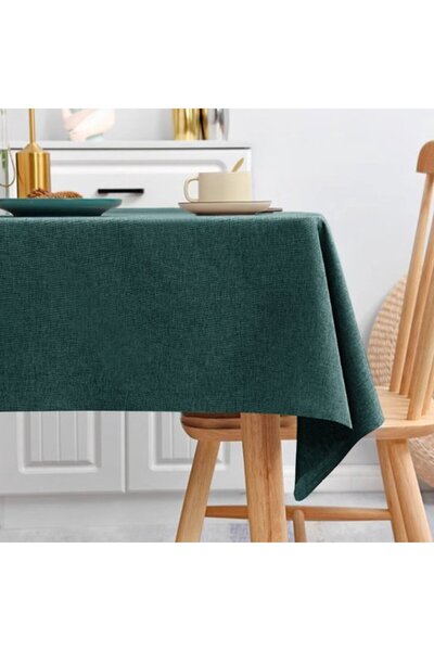 Generic Brand Rectangular linen tablecloth, 110*160 cm. High quality, splash-...