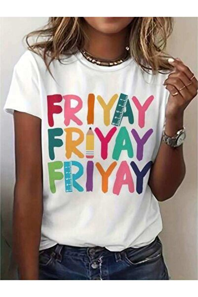 23ERVA Women's Clothing Fun Typography Print TShirt, Shirts, White Top, Graph...