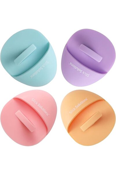Slick Solutions Slick- Silicone Facial Cleansing Brush, 4 Pack, Silicone Face...