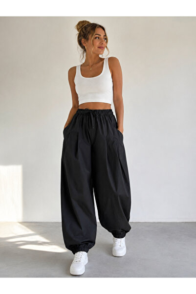 Beli lastikli jogger pantolon