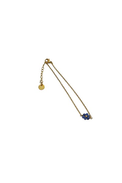 Les Cleias Blue Flower Motif Bracelet