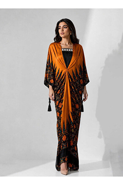 ECSTACY COUTURE Ankara gold kaftan