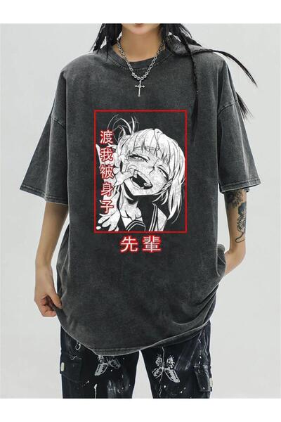 DEEFWEAR Mi̇ngalondon Washable Himiko Toga Unisex Vintage T-Shirt