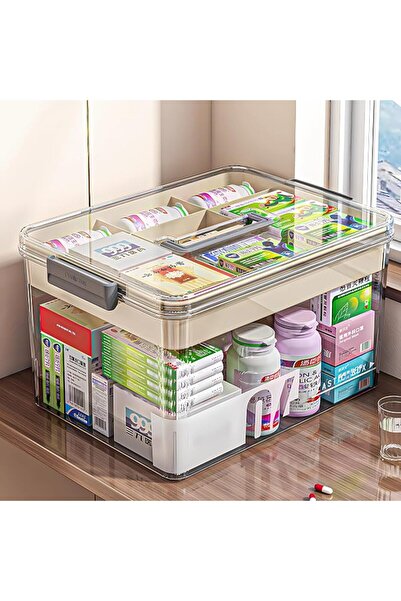 U-HOOME U HOOME Medicine Storage Box,Pills Organizer with Compartments & Hand...