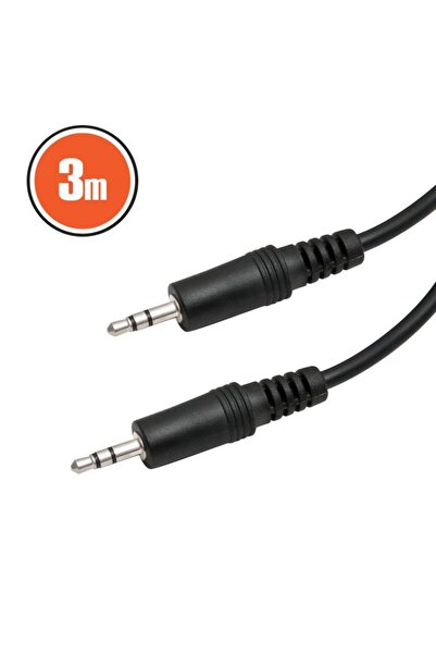 Alista Home Cablu audio jack 3.5 mm la jack 3.5 mm, 3m, negru, audio stereo a...