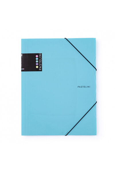MC Micostore Mapa din plastic cu elastic Pastelini PP A4 Blue