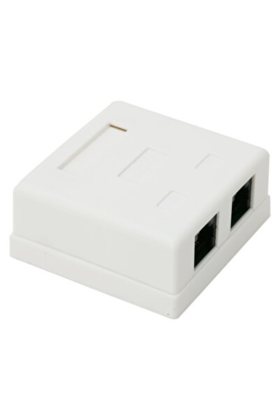 Alista Home Priză de perete dublă RJ45 8P8C pentru rețea de internet CAT5e