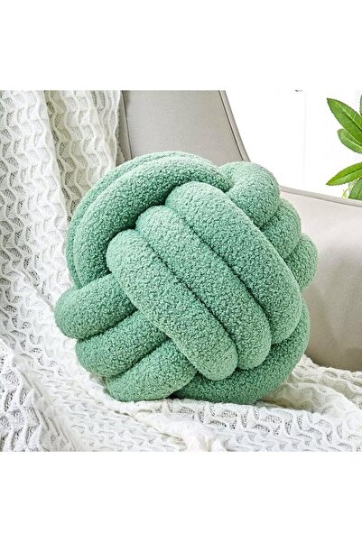 Uvvyui Knot Pillow Ball, Soft Home Decorative Round Throw Pillow, Handmade Kn...
