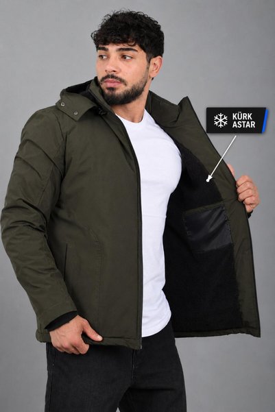 Stilkombin İçi Kürklü Spor Likralı Mont/Kaban PLDP3016_50509