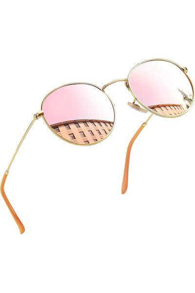Joopin Vintage Round Polarized Sunglasses for Men Women UV400 Protection | Sm...