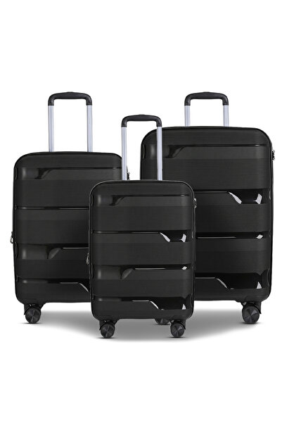 ZAAPPY Ozone Expandable PP 3PCS Set (20/24/28) Luggage, Hard Shell, Unbreakab...