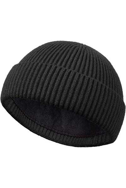 PHILIGHTS Swag Short Fisherman Beanie for Men Women, Wool Knit Cuffed Fleece ...