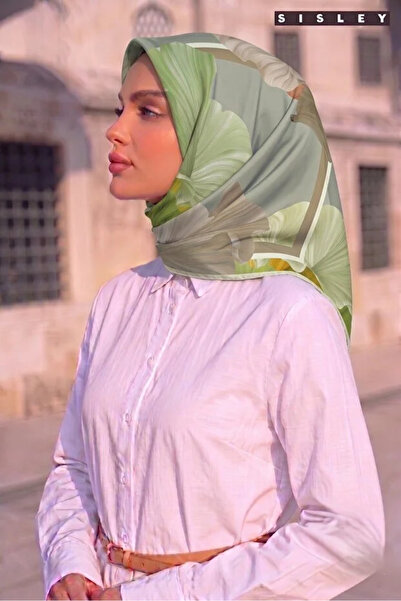 Sisley Silk Satin Scarf-Asm2041 - 14