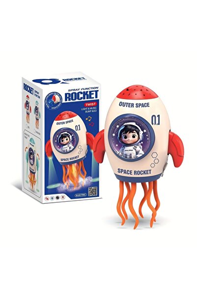 Generic Mixed Color Rocket Projection Music Sensing Dancing Light Toy
