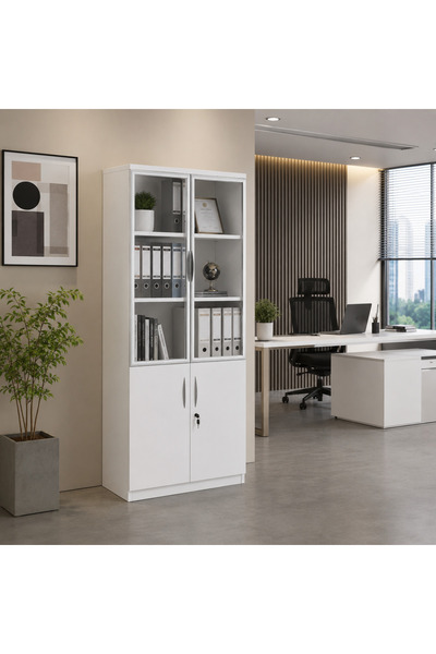 LastHome Practical Modern File Cabinet - White