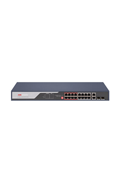 Hikvision DS-3E0318P-E(C) Μη διαχειριζόμενος διακόπτης PoE Fast Ethernet 16 θ...