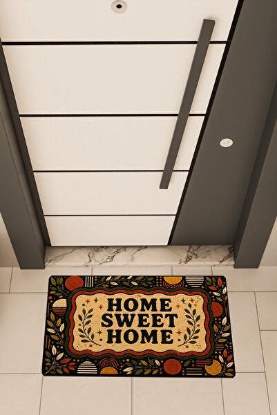 Dormot Deas Home, Digital Printing, Home Sweet Home Colorful Pattern Themed, ...