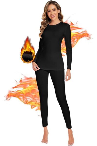 Goodern Thermal Underwear Set for Women,Long Johns Thermal Underwear for Wome...