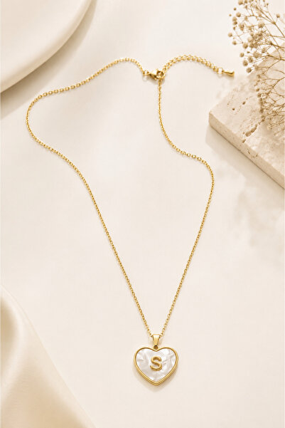 Archhazel Jewelery Three-Dimensional Letter S Steel Necklace