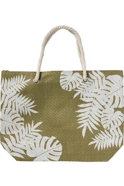 Heinner Geantă de plajă Olive 52x14x38 cm cu fermoar