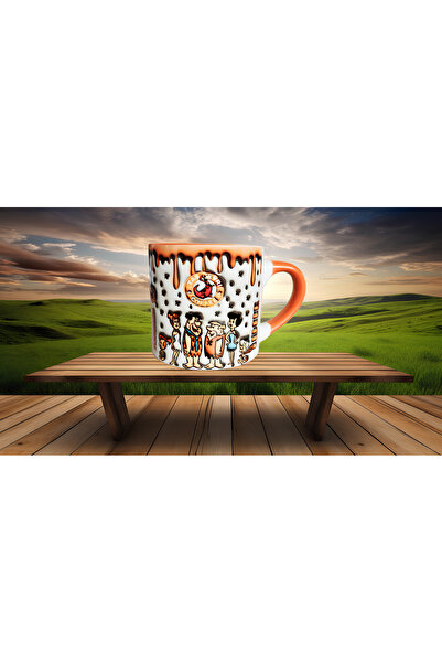 Mugs and love Taş devri özel baskı premium fincan