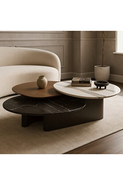 Baytonia Yana Coffee Table - Black and Multicolor