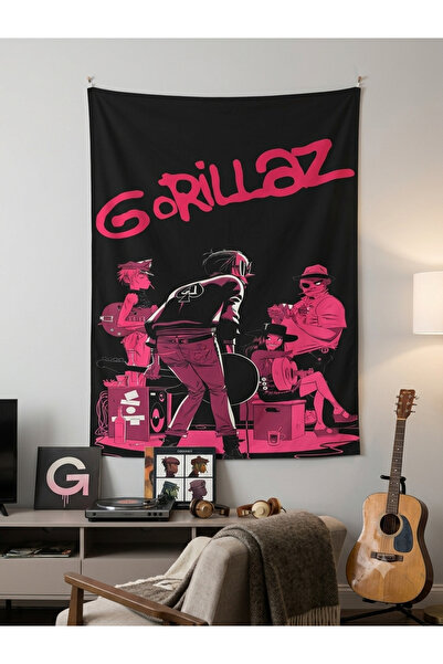 OWLBAG COMPANY Чанта с бухал, музикален групата Gorillaz, стенен гоблен с шар...