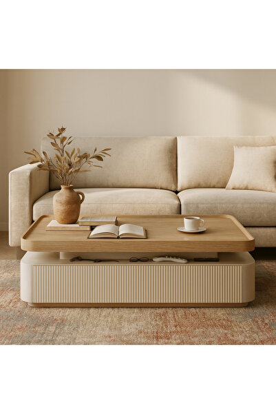 Baytonia Trita Coffee Table - Wood Top