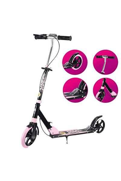 OEM Black Fuchsia Aluminum Scooter with Stand